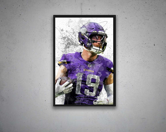 Adam Thielen Canvas Wall Art 