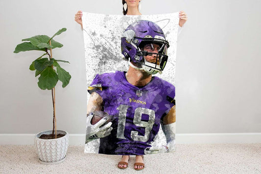 Adam Thielen Fleece Blanket
