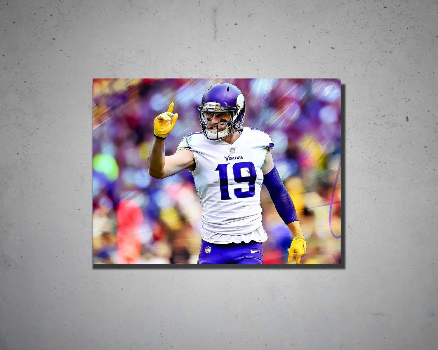 Adam Thielen Multicolour Wall Art 