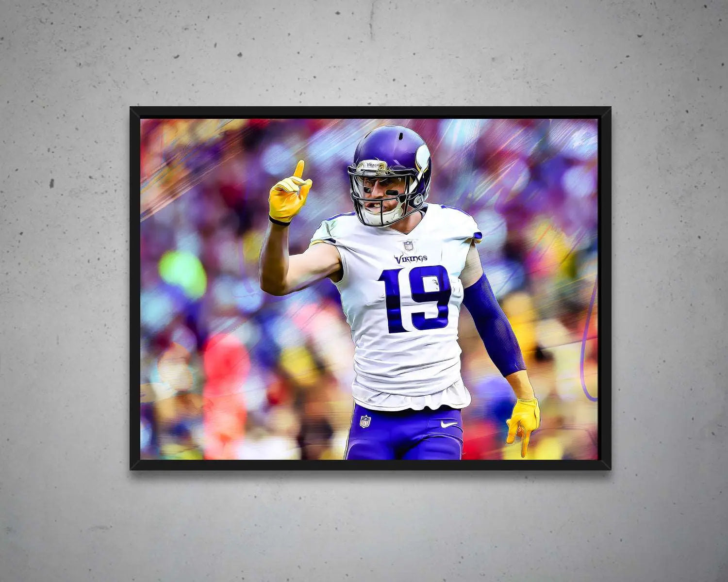 Adam Thielen Multicolour Wall Art 