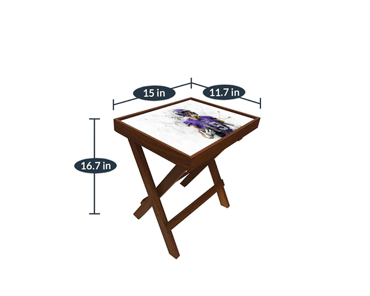 Adam Thielen Splash Effect Coffee and Laptop Table 