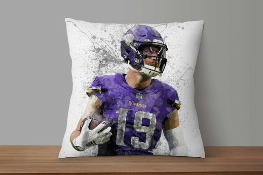 Adam Thielen Splash Effect Pillow