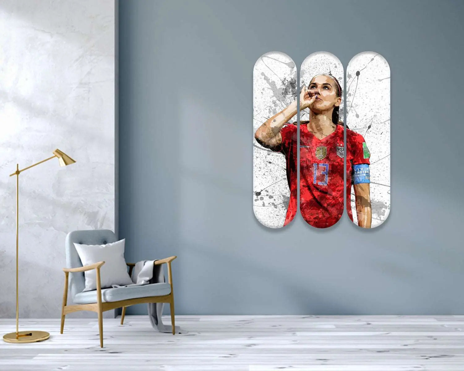 Alex Morgan Acrylic Skateboard Wall Art 
