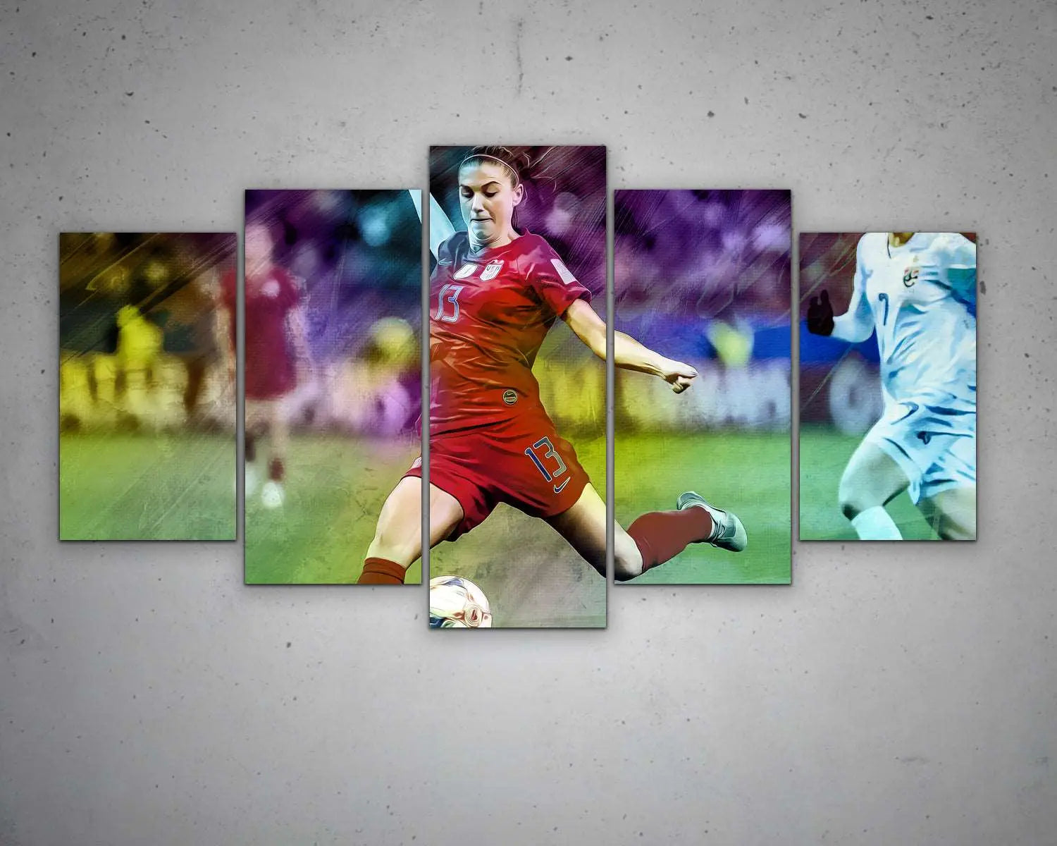 Alex Morgan Multicolour Wall Art 