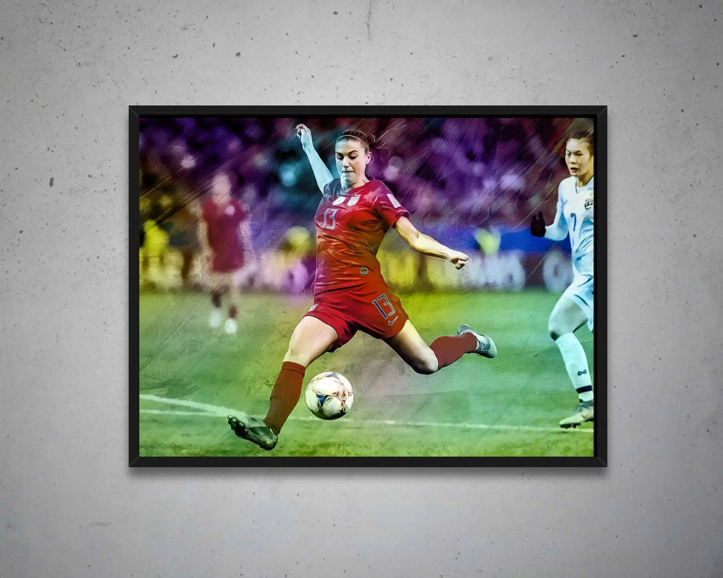 Alex Morgan Multicolour Wall Art 