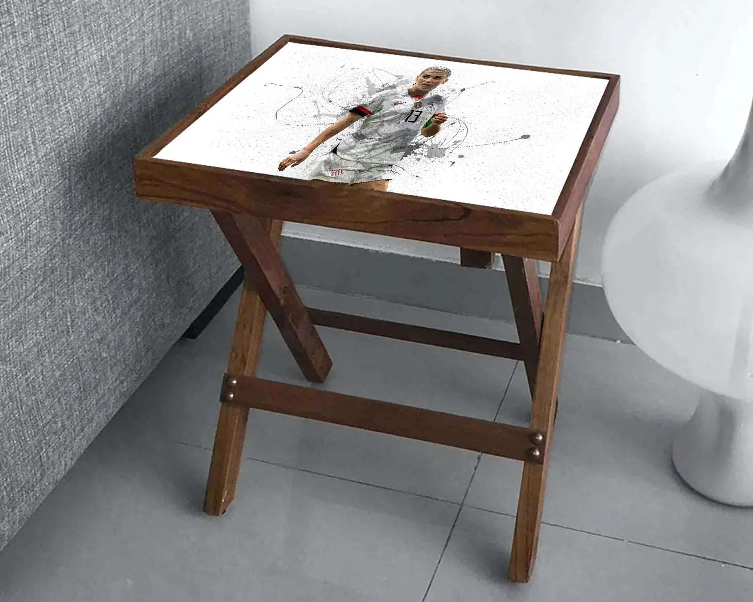 Alex Morgan Splash Effect Coffee and Laptop Table 