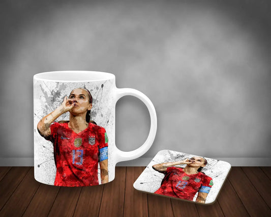Alex Morgan Splash Effect Mug and Coaster 