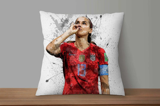 Alex Morgan Splash Effect Pillow