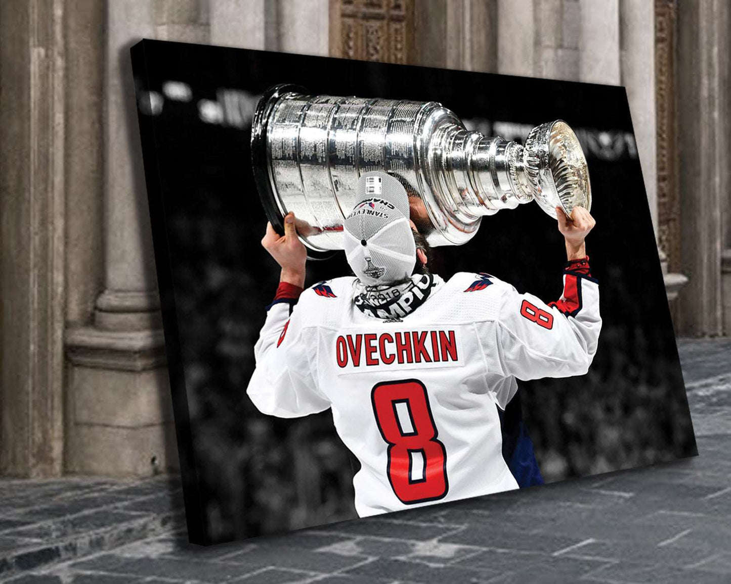 Alexander Ovechkin Black & White Canvas Art 