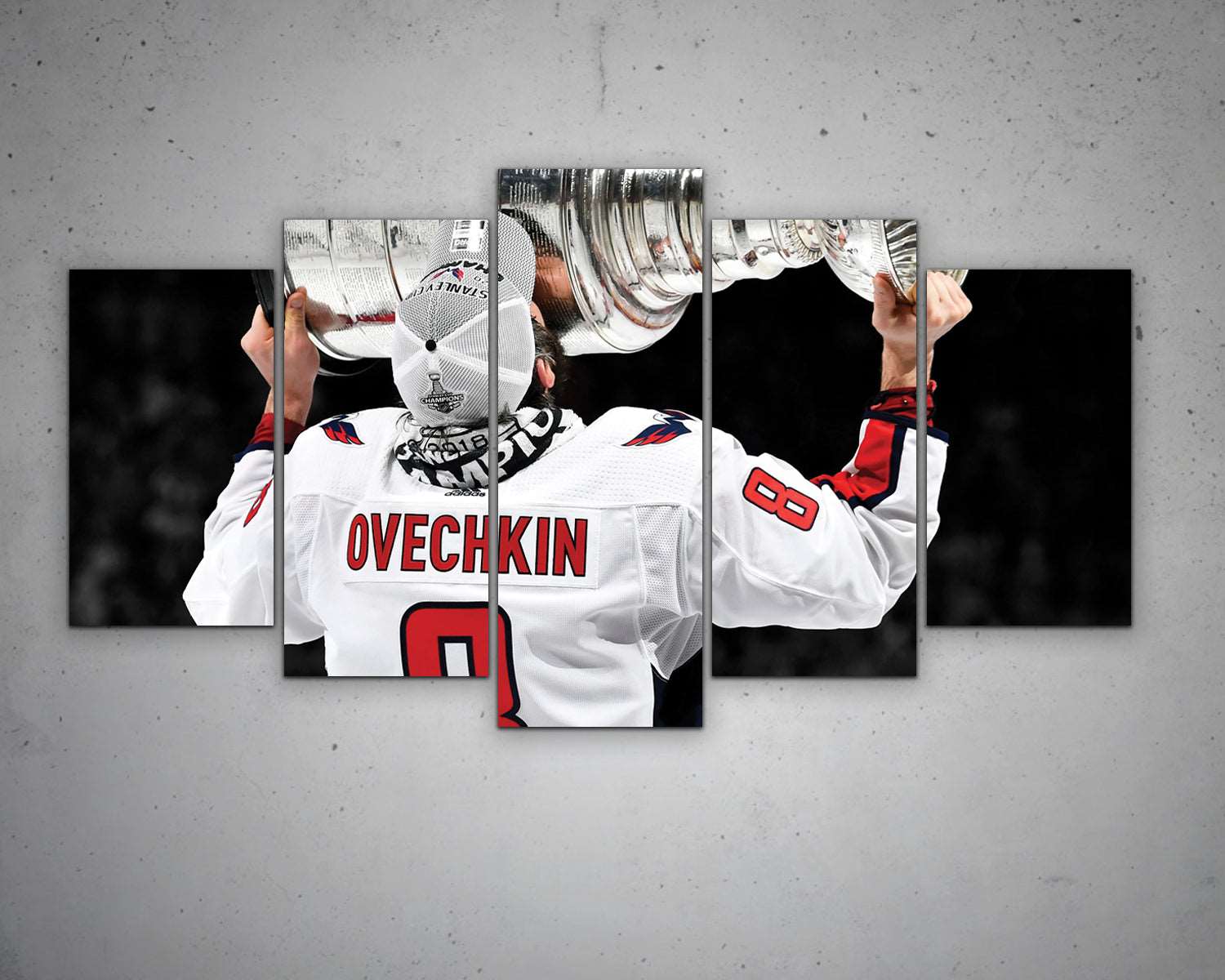 Alexander Ovechkin Black & White Canvas Art 