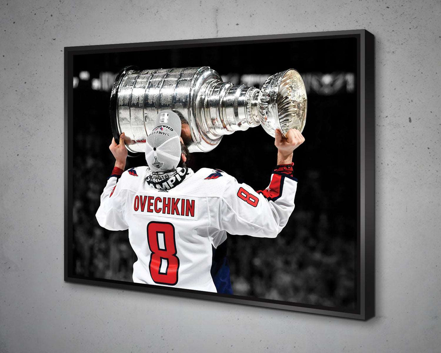 Alexander Ovechkin Black & White Canvas Art 