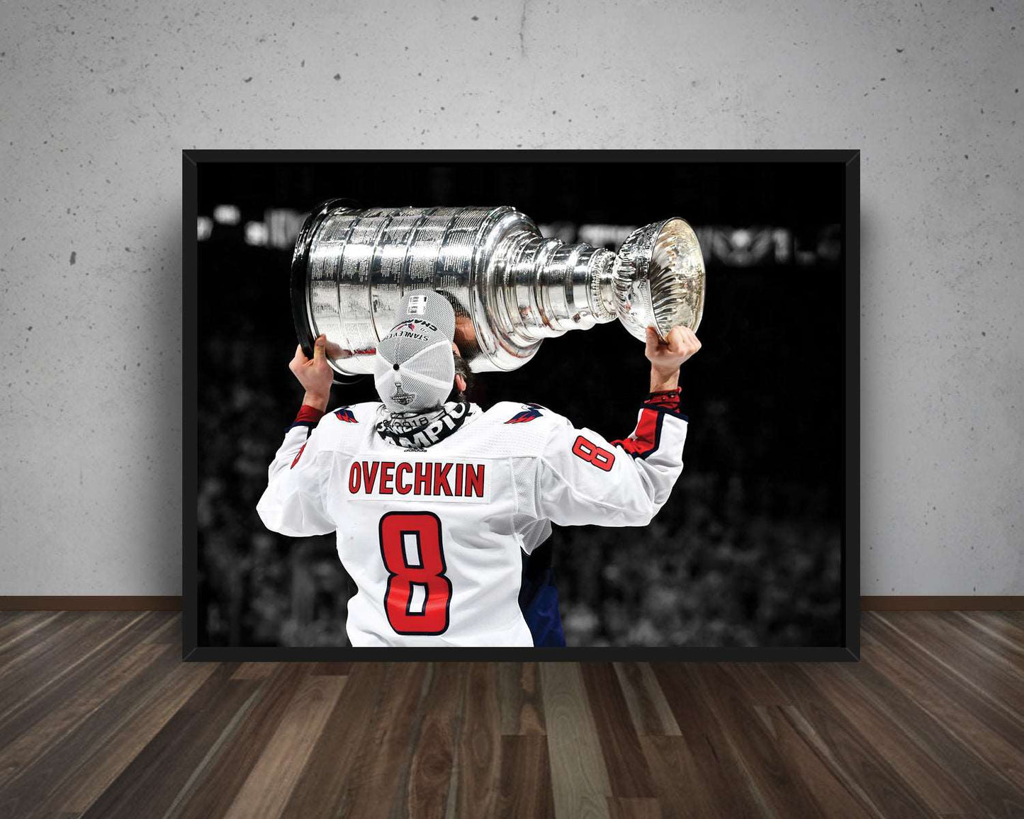 Alexander Ovechkin Black & White Canvas Art 