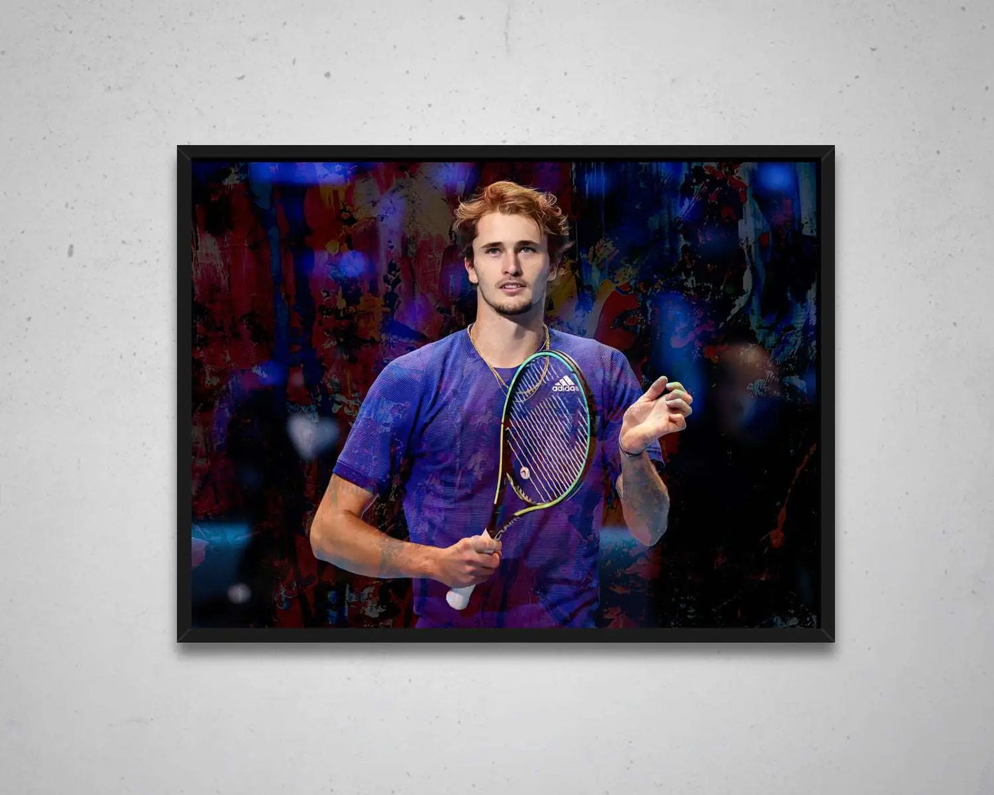Alexander Zverev Multicolour Wall Art 