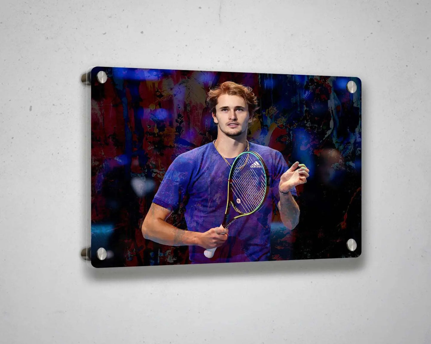 Alexander Zverev Multicolour Wall Art 