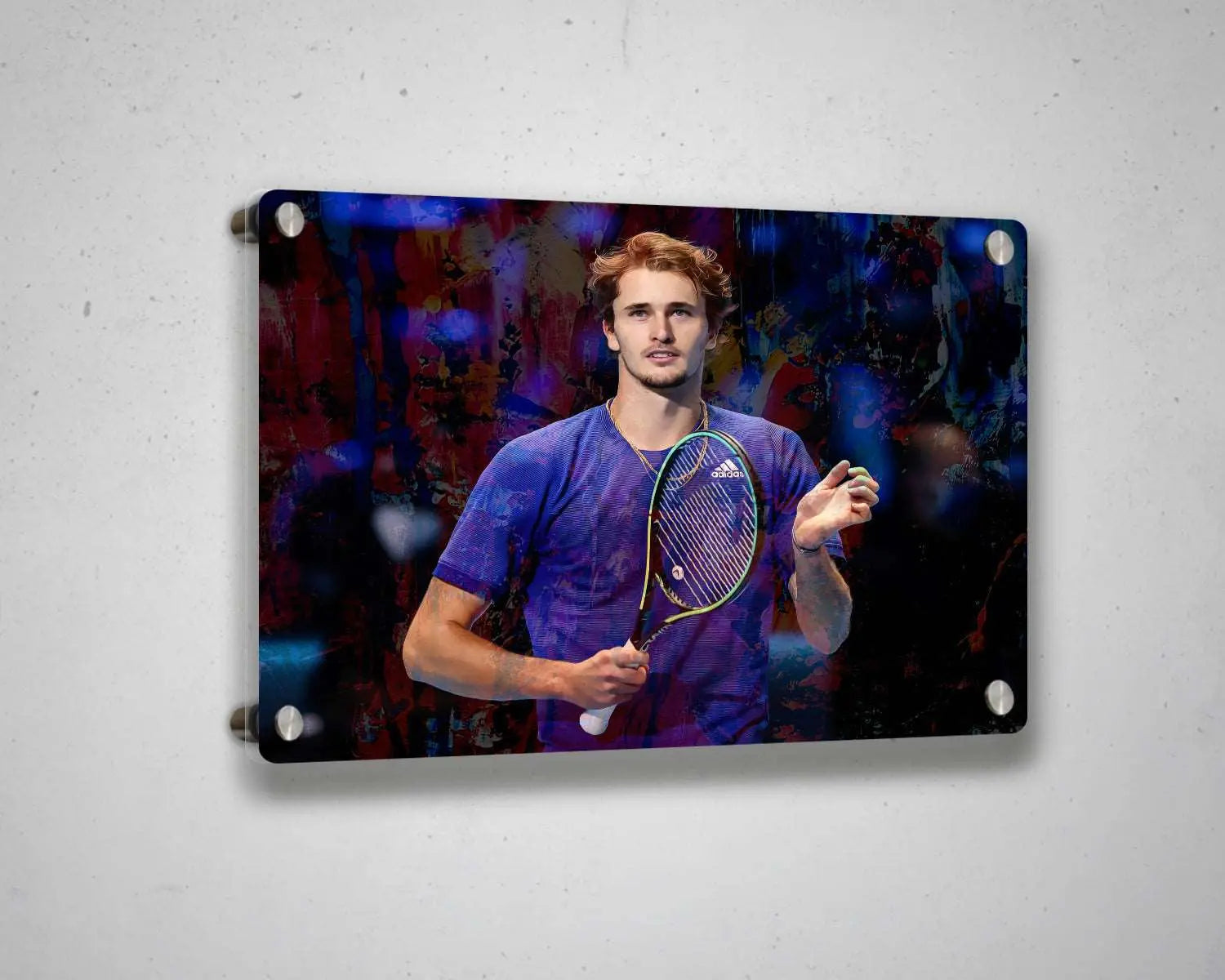 Alexander Zverev Multicolour Wall Art 