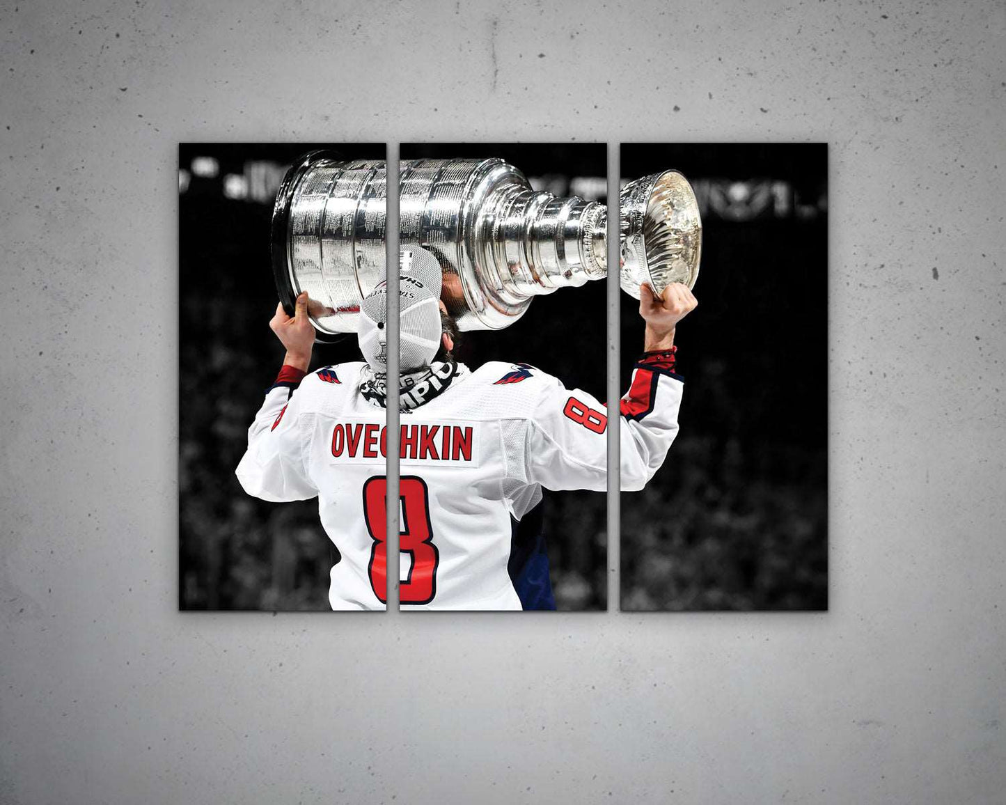 Alexander Ovechkin Black & White Canvas Art 