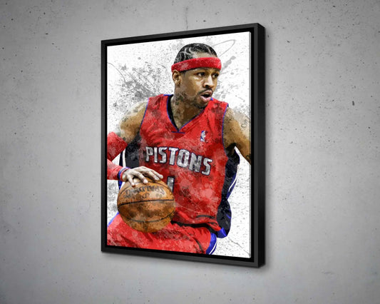 Allen Iverson Canvas Wall Art 