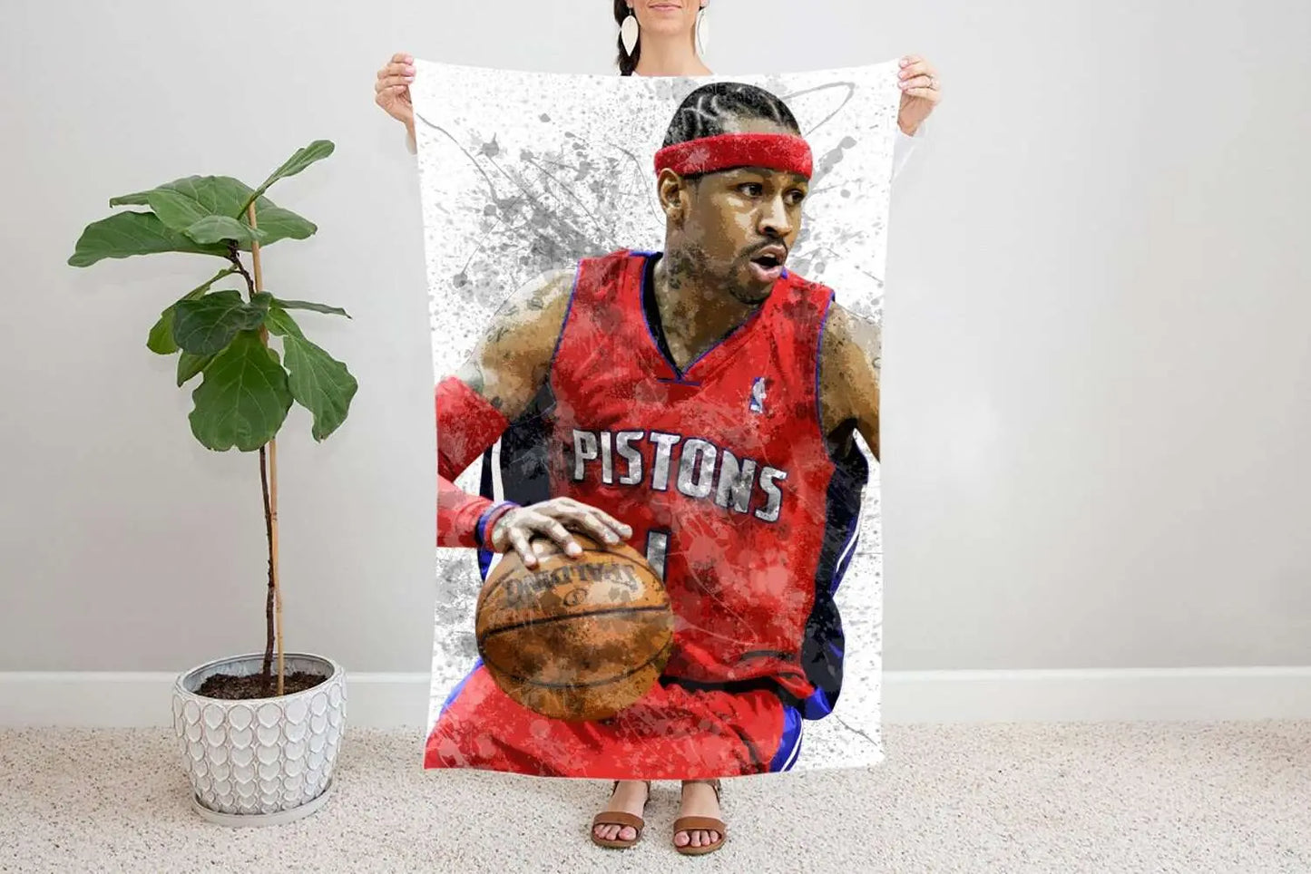 Allen Iverson Fleece Blanket 