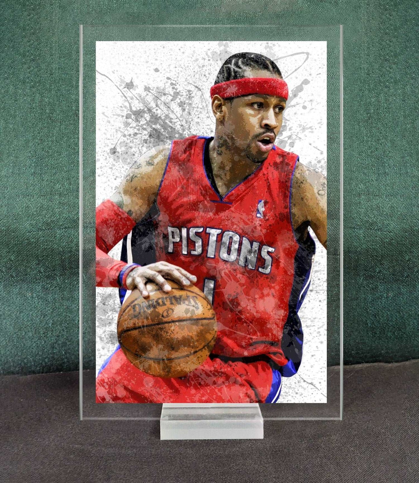 Allen Iverson Splash Effect Acrylic Table Top 