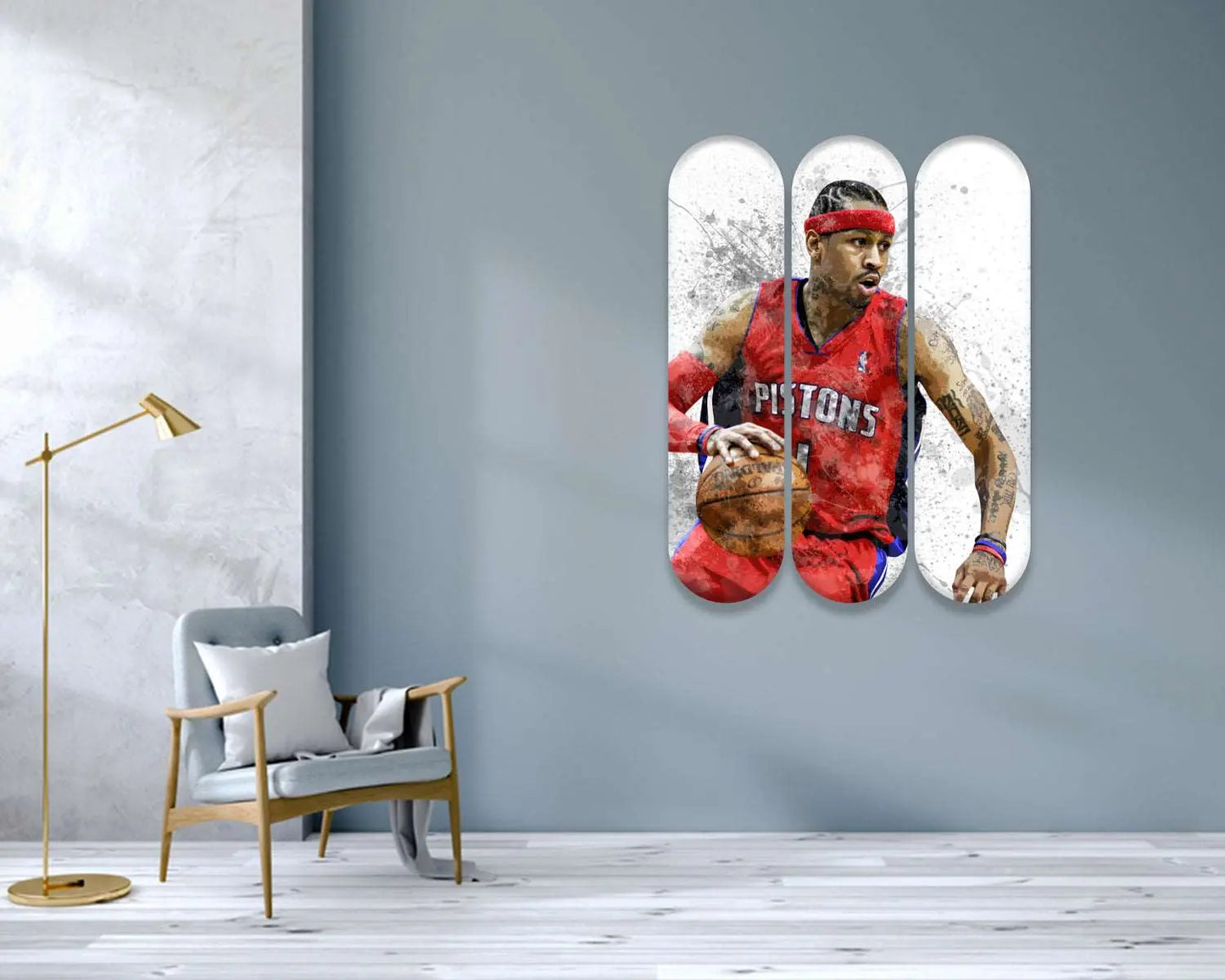 Allen lversson Acrylic Skateboard Wall Art 