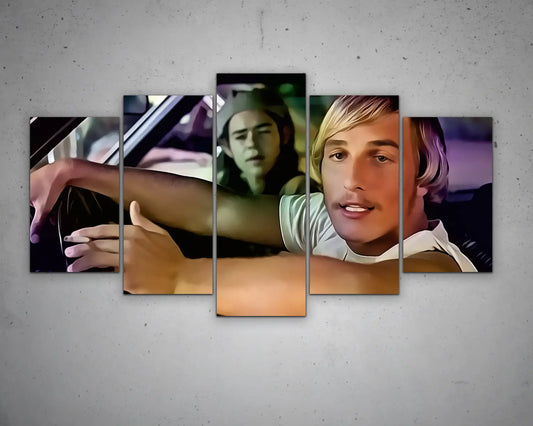 Alright Alright Alright Multicolour Wall Art