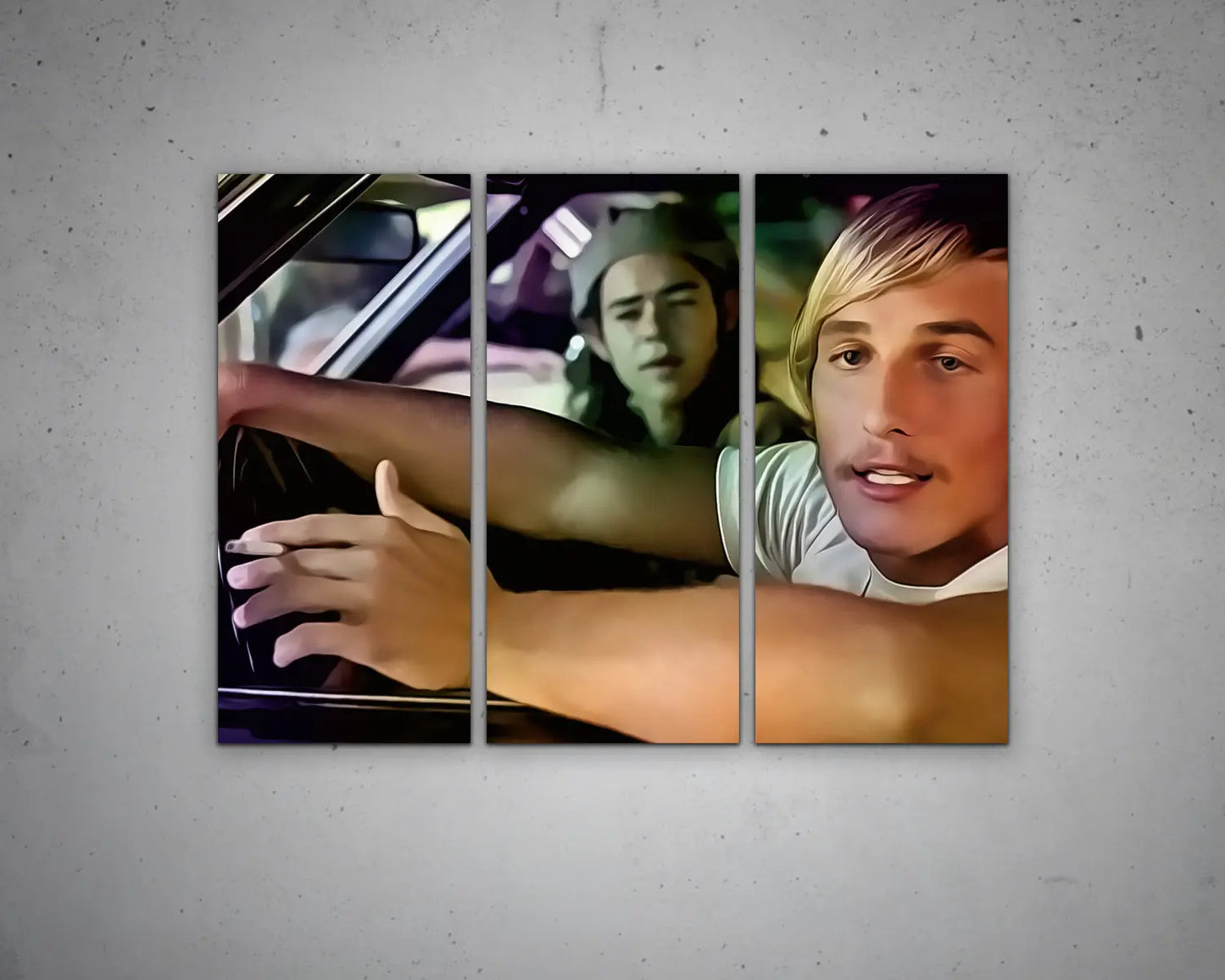 Alright Alright Alright Multicolour Wall Art 