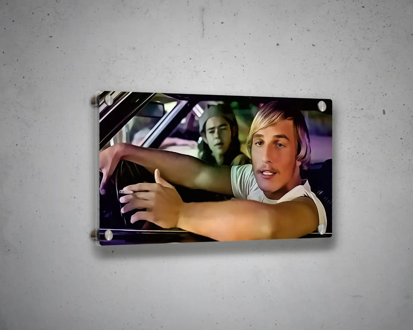 Alright Alright Alright Multicolour Wall Art 