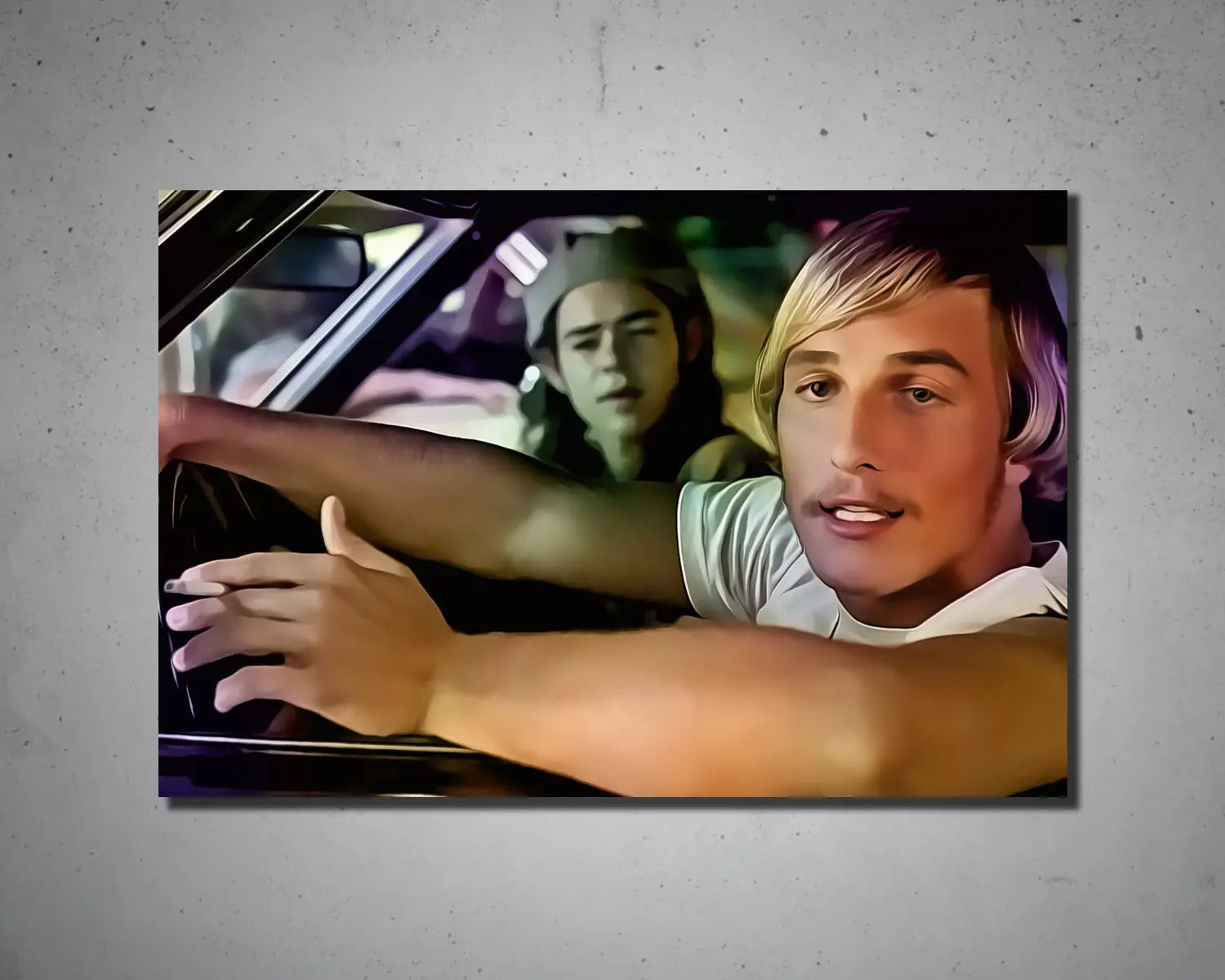 Alright Alright Alright Multicolour Wall Art 