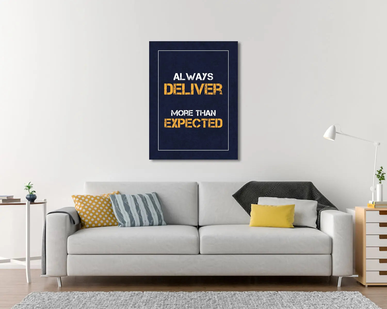 Always deliver more than expected Canvas Wall Art 