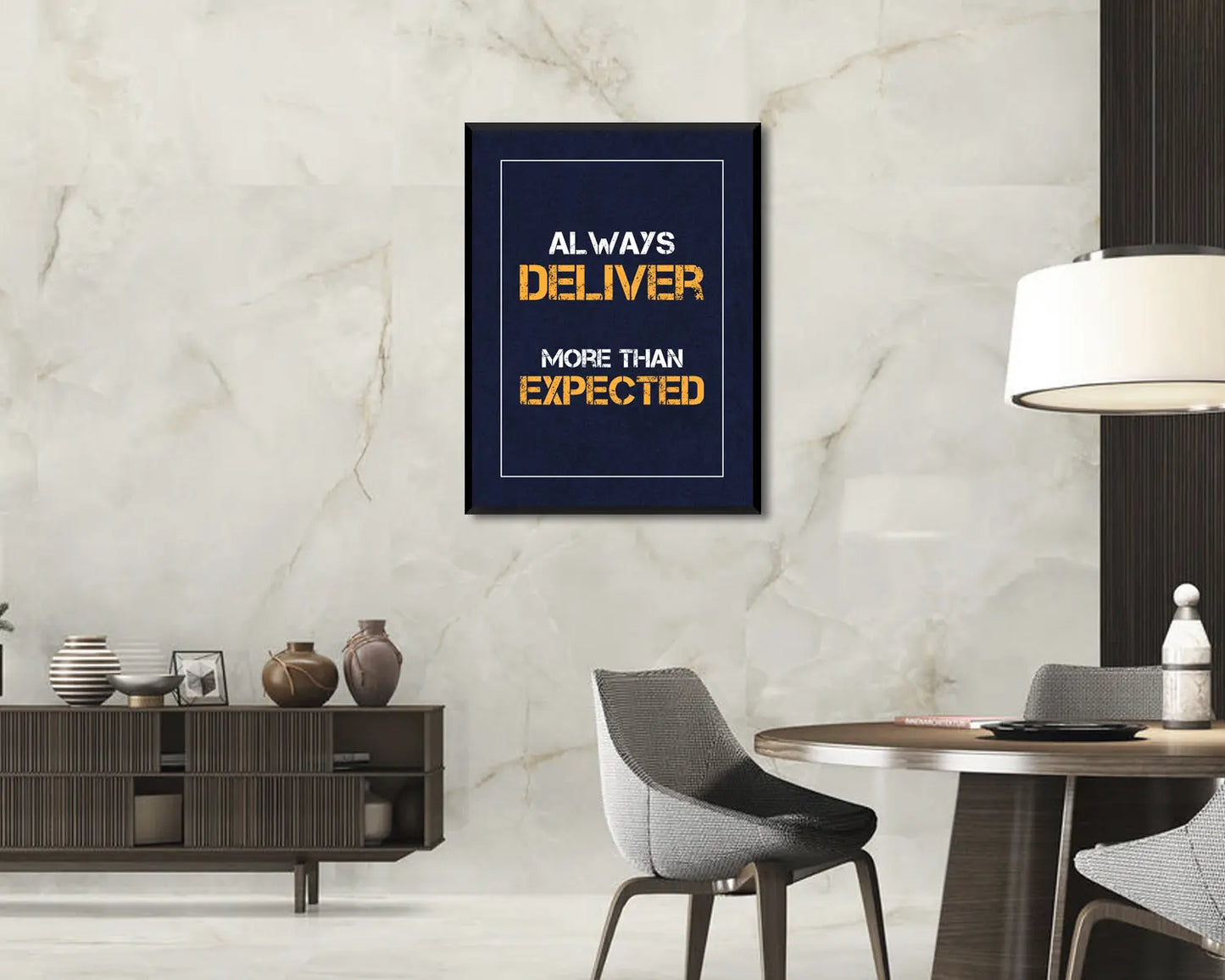 Always deliver more than expected Canvas Wall Art 