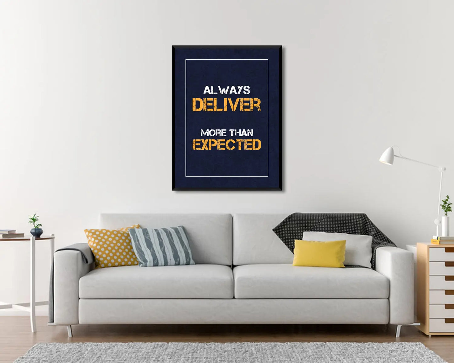 Always deliver more than expected Canvas Wall Art 