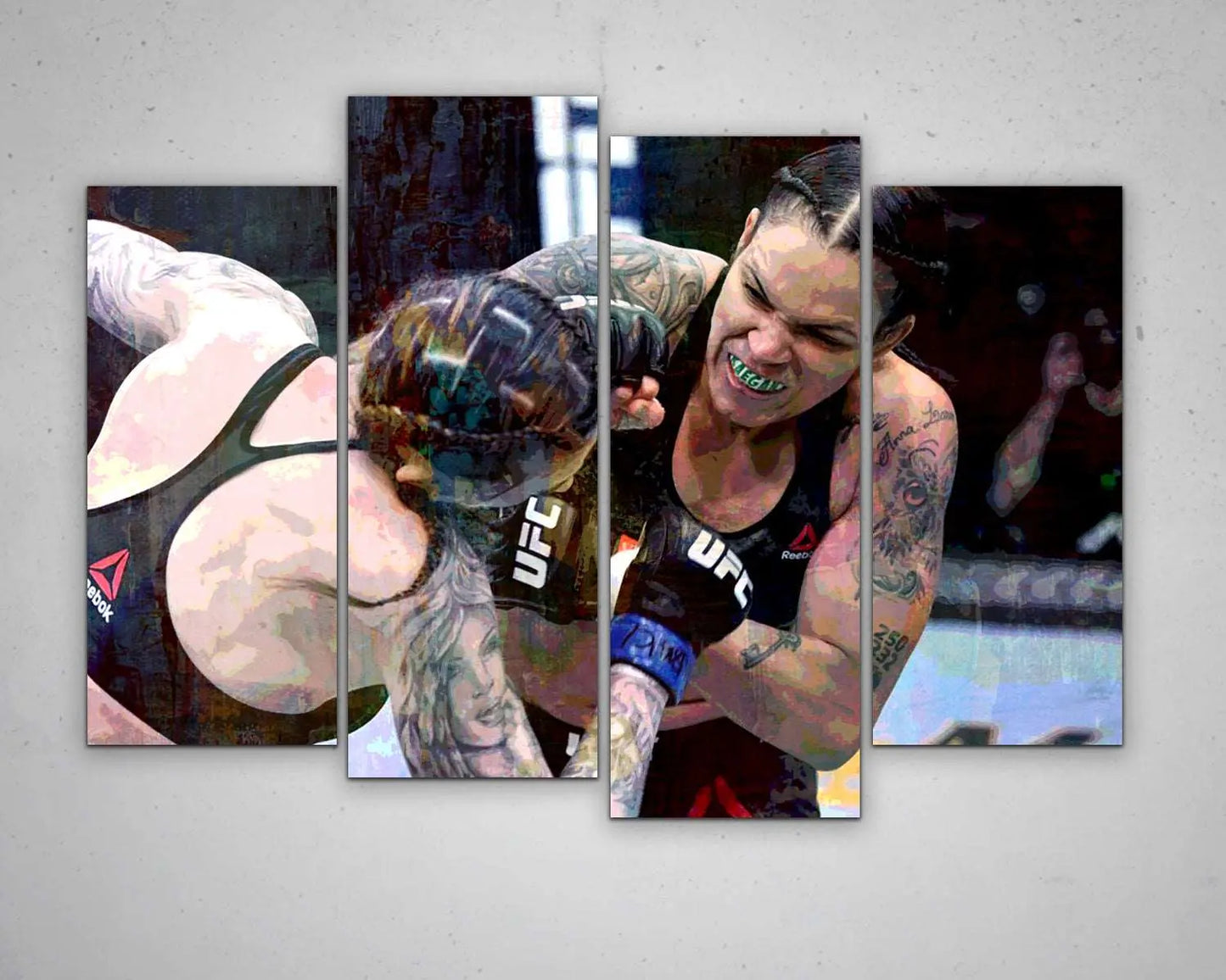 Amanda Nunes Multicolour Wall Art 
