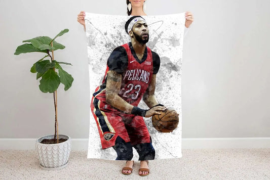 Anthony Davis  Fleece Blanket Style 1 