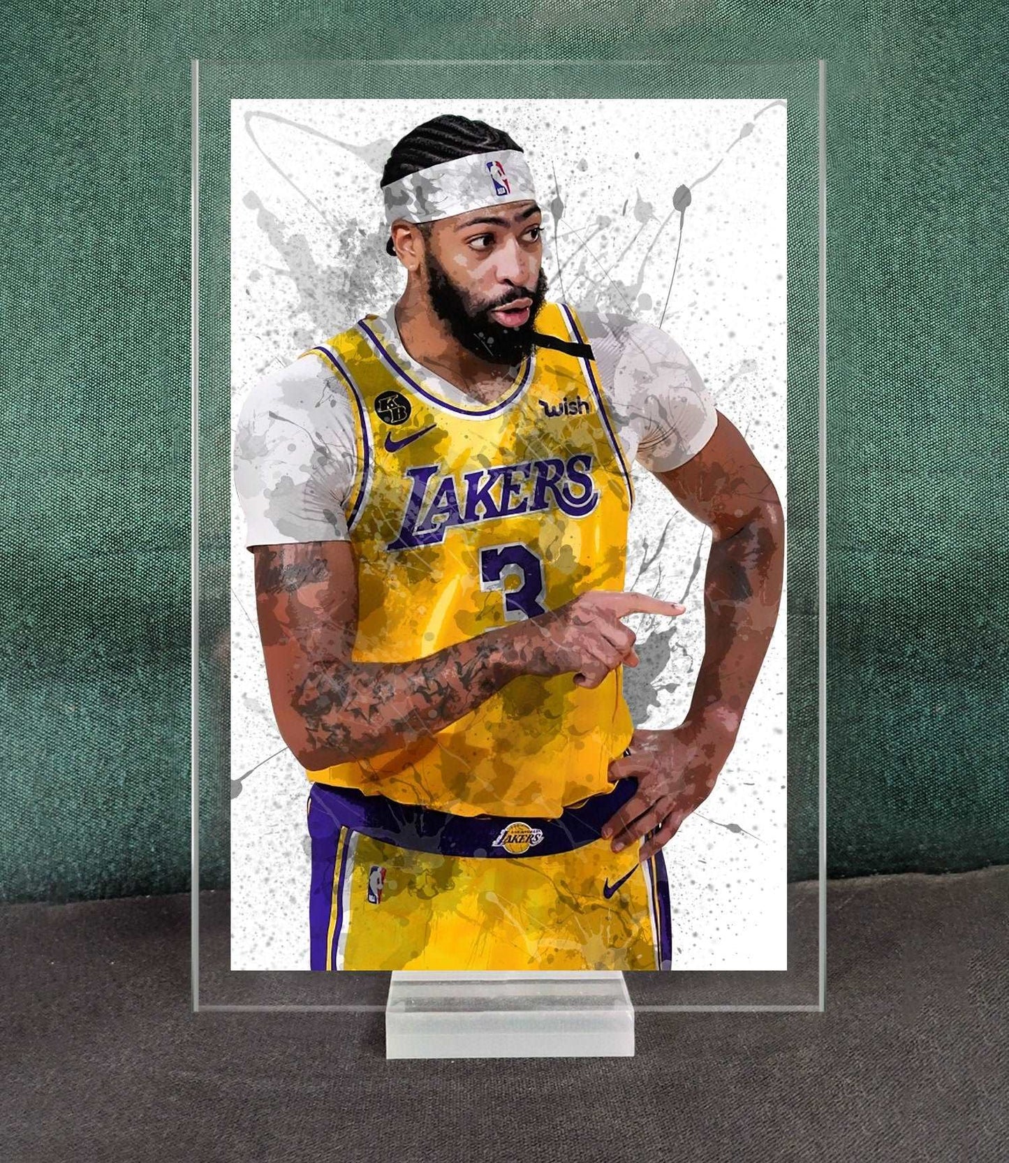 Anthony Davis Splash Effect Acrylic Table Top 