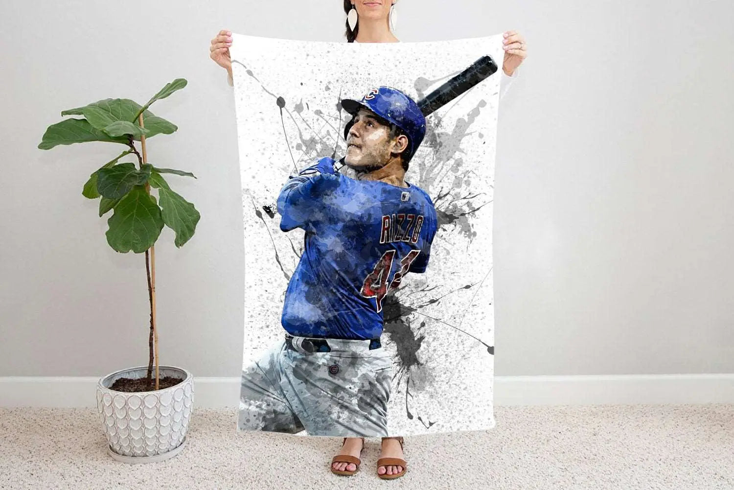 Anthony Rizzo Fleece Blanket 