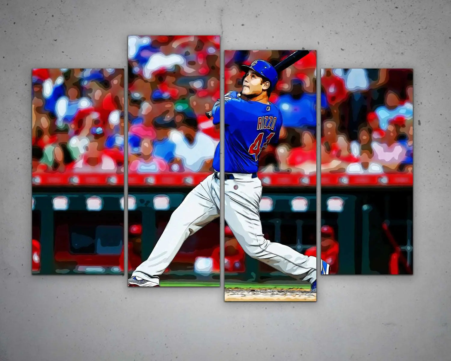 Anthony Rizzo Multicolour Wall Art 