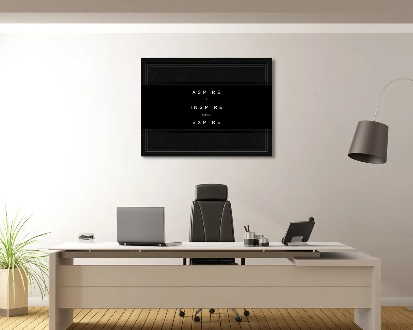 Aspire to Inspire before we Expire Canvas Wall Art 