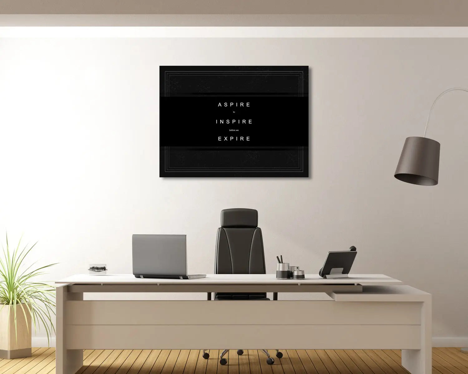 Aspire to Inspire before we Expire Canvas Wall Art 