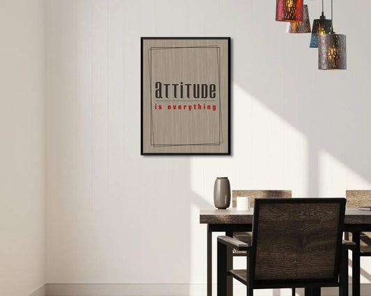 Attitude is everything Canvas Wall Art