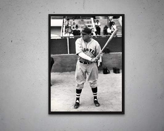 Babe Ruth Black & White Canvas Art