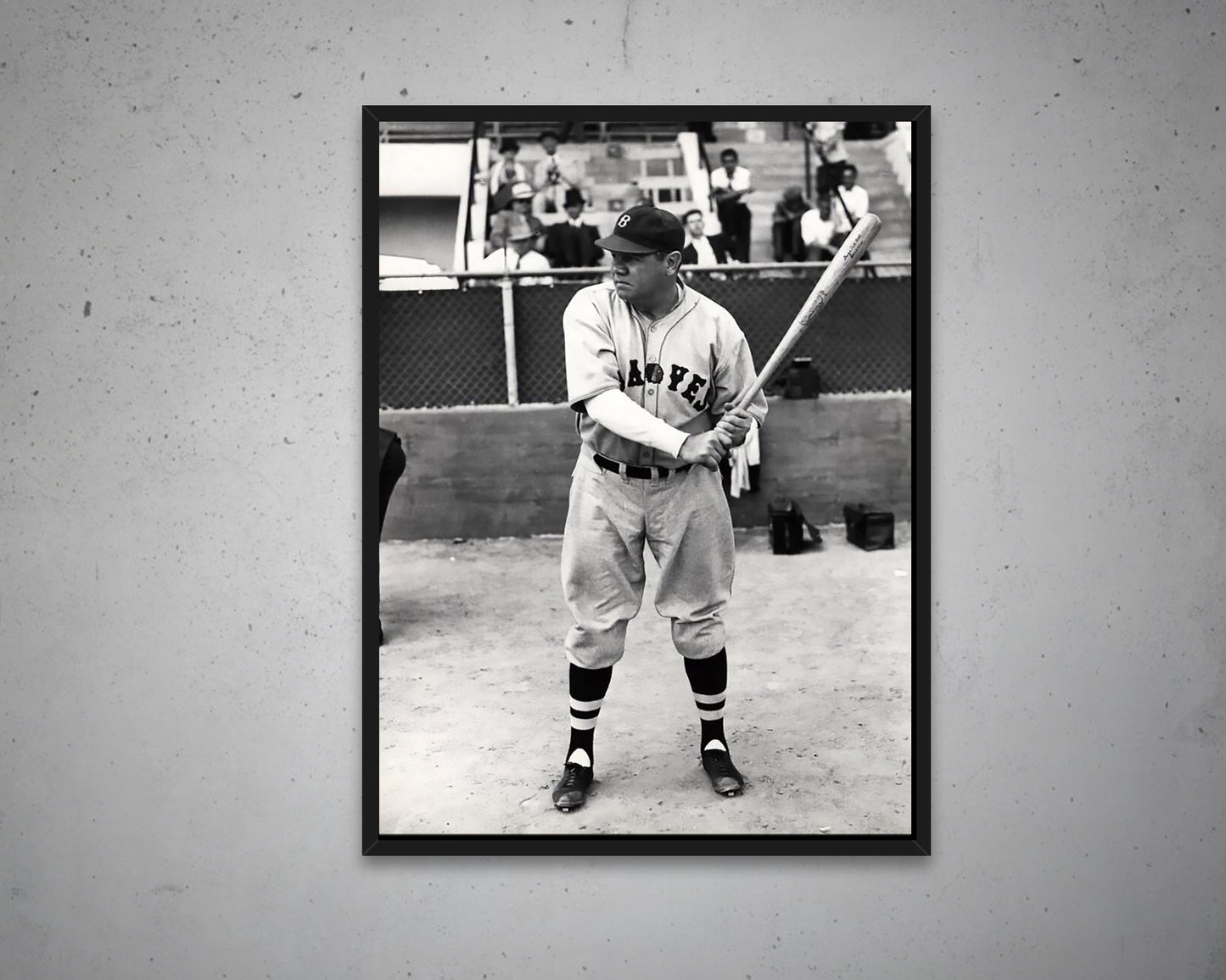 Babe Ruth Black & White Canvas Art 