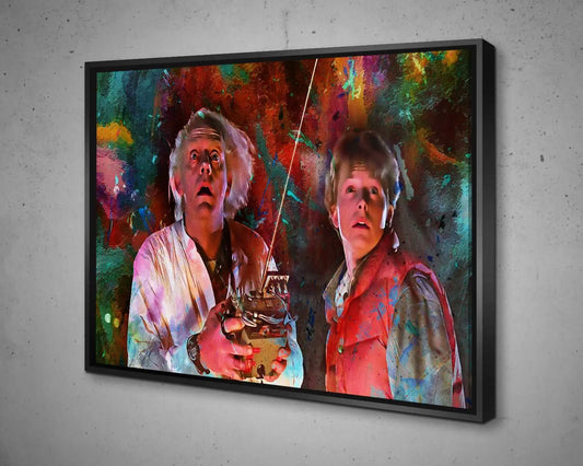 Back to the Future Multicolour Wall Art