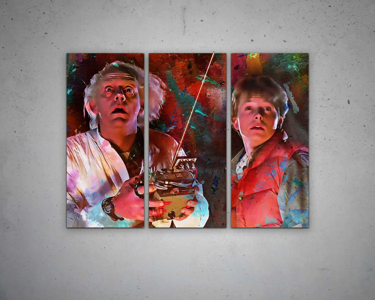 Back to the Future Multicolour Wall Art 