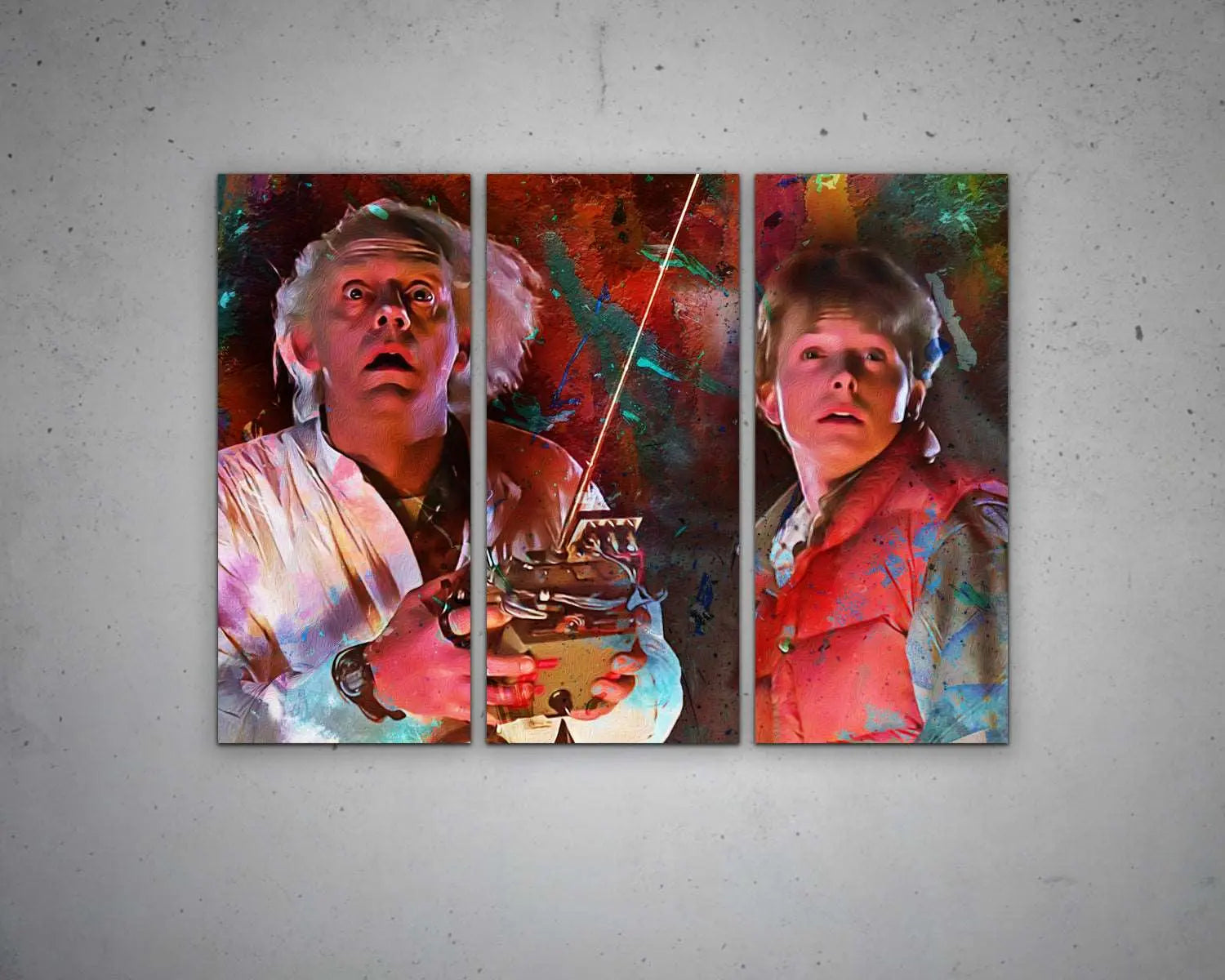 Back to the Future Multicolour Wall Art 