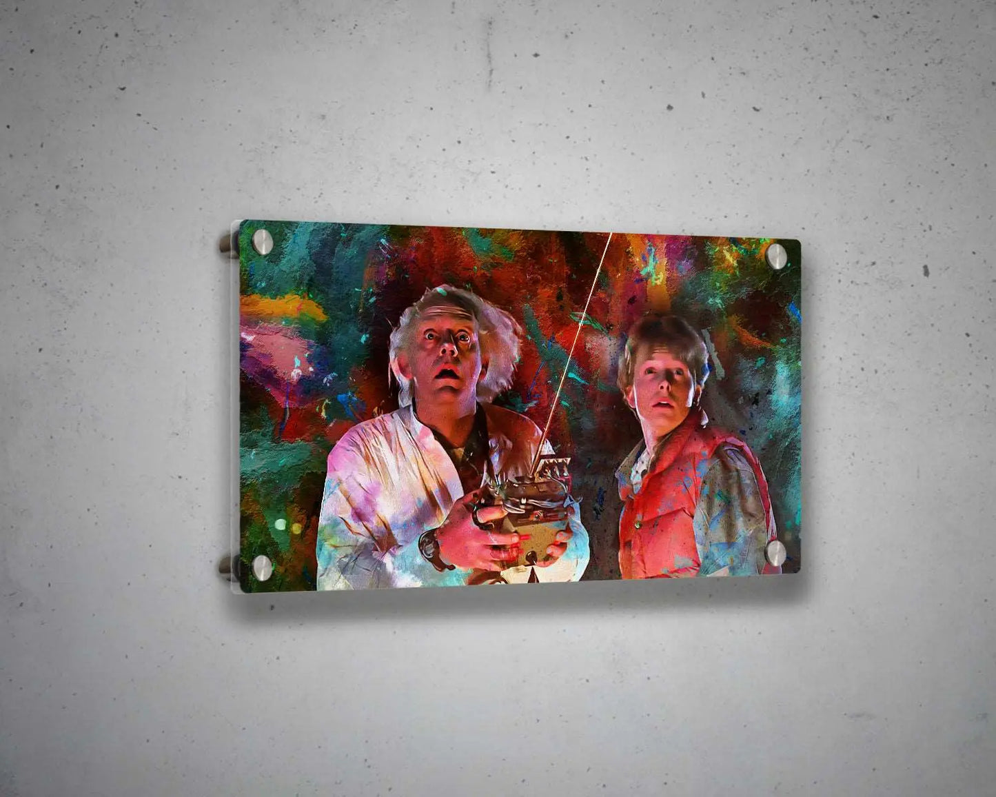 Back to the Future Multicolour Wall Art 