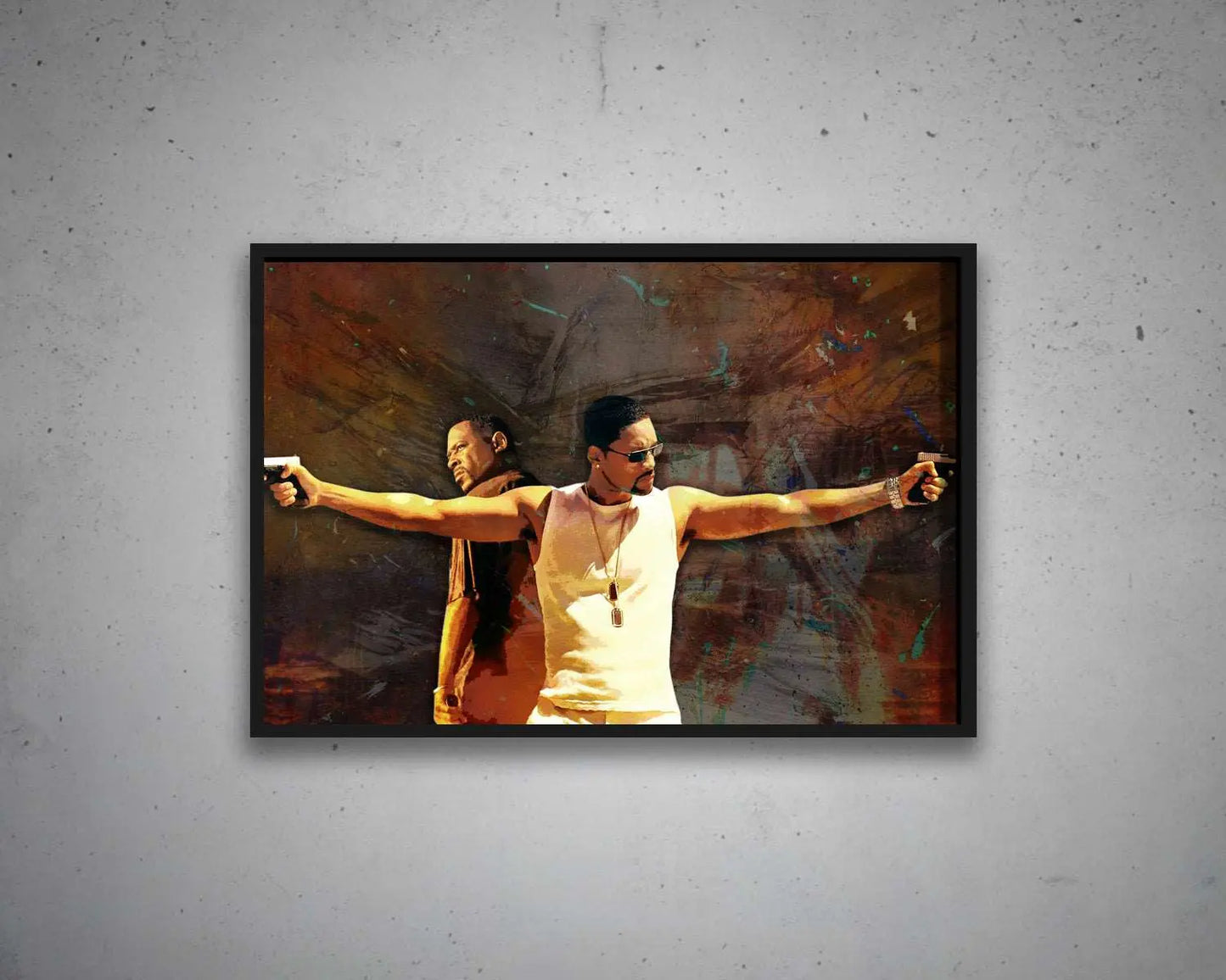 Bad Boys Multicolour Wall Art 