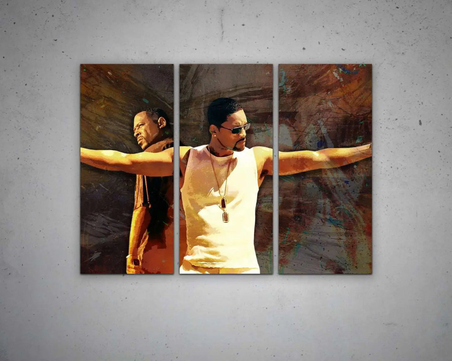 Bad Boys Multicolour Wall Art 