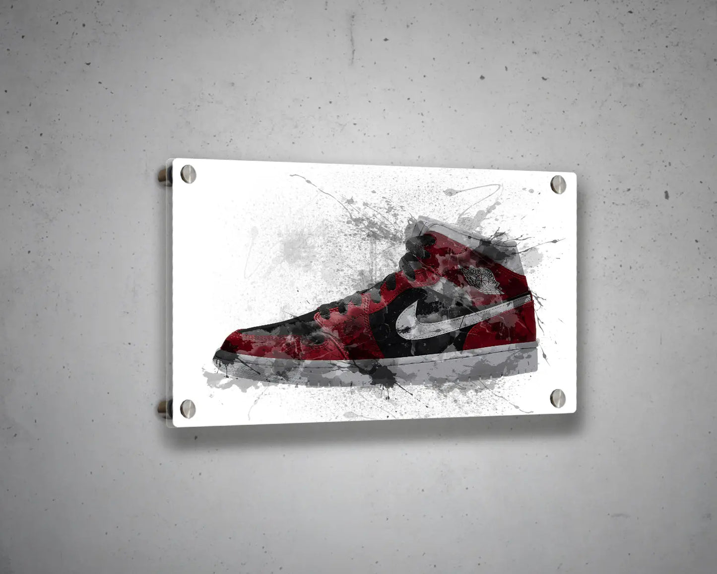 Basketball shoes Multiple Piece Splash Effect Canvas Art 