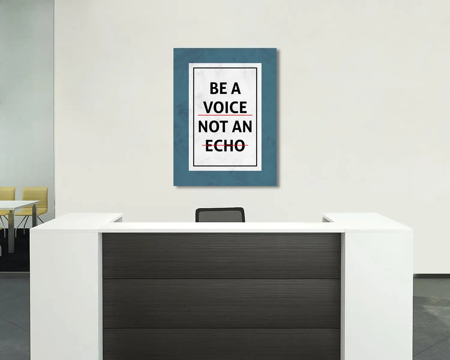 Be a Voice Not an Echo Canvas Wall Art 