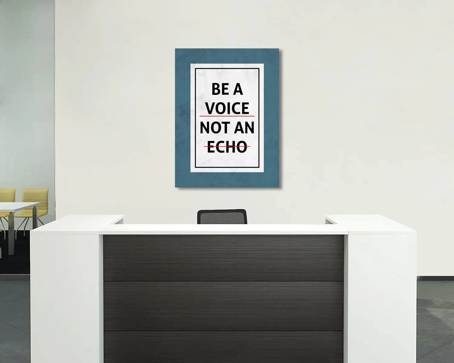 Be a Voice Not an Echo Canvas Wall Art 